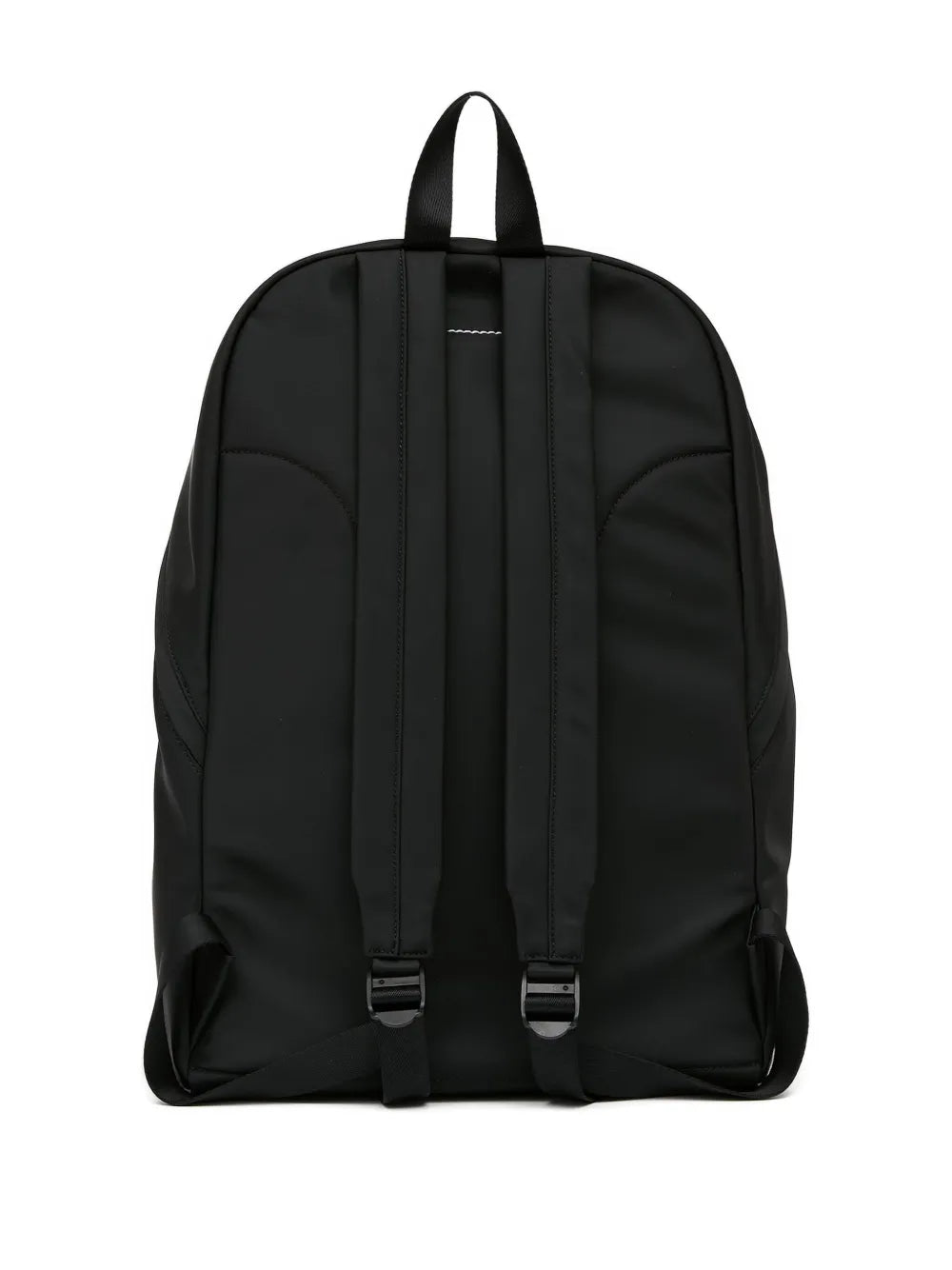 MM6 Maison Margiela Numbers-Patch Backpack in Black, detail — The Quiet Edition