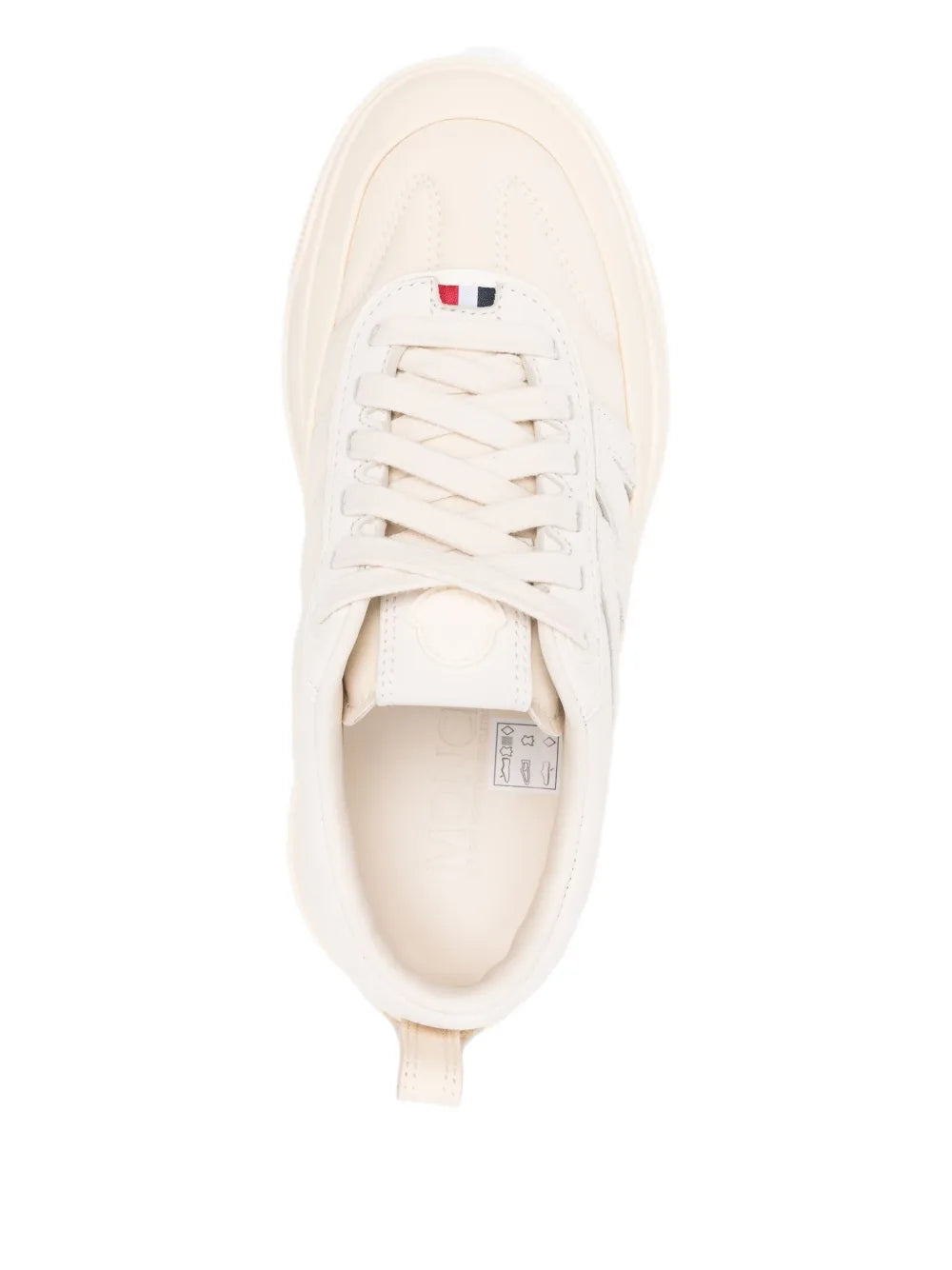 Moncler Altive Sneakers in Light Beige, angle — The Quiet Edition