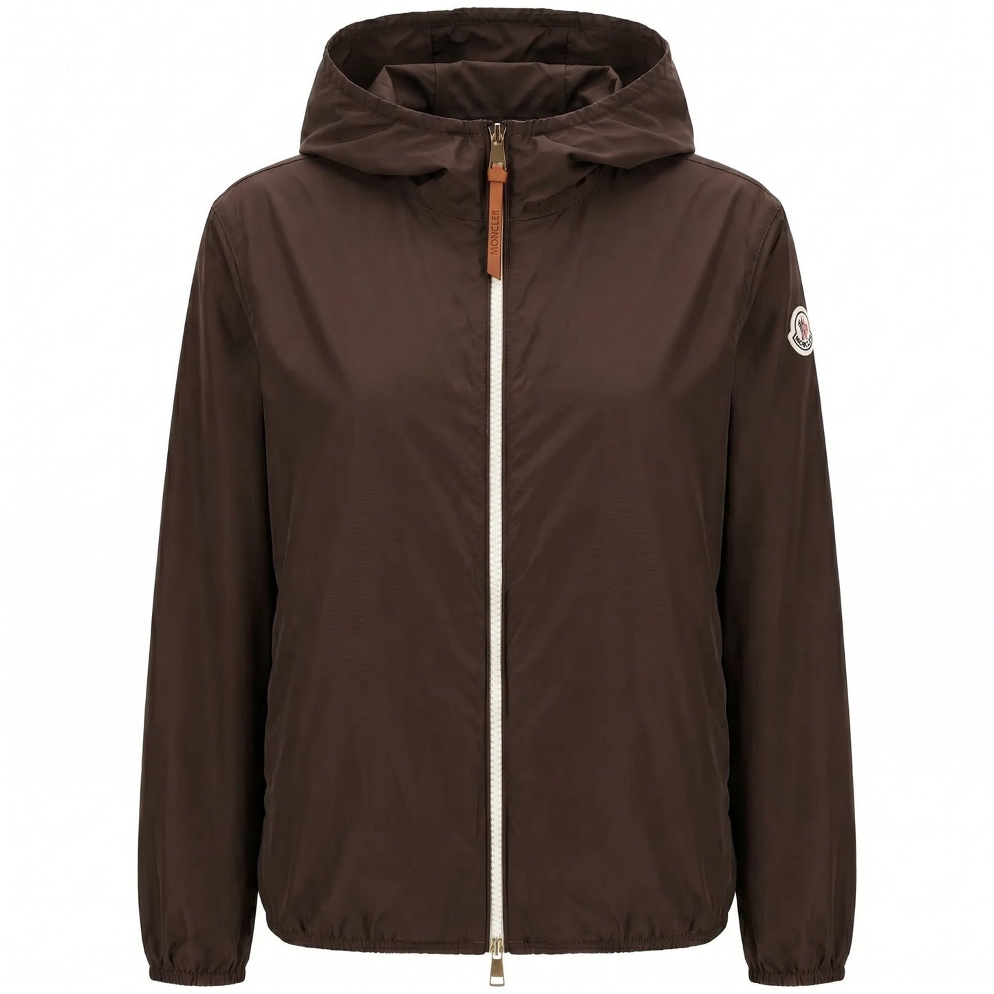 Moncler Women's Brown Fegeos Blouson Jacket in Brown, back product — The Quiet Edition