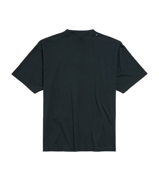 Balenciaga Cotton International T-Shirt in Black, back — The Quiet Edition