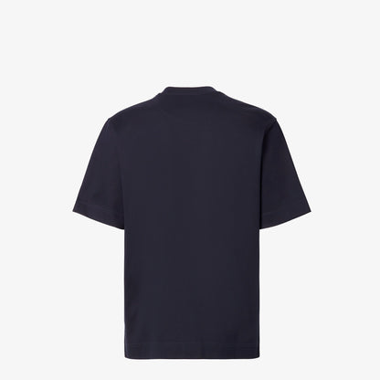 Fendi comic logo t-shirt in navy, back view — The Quiet Edition