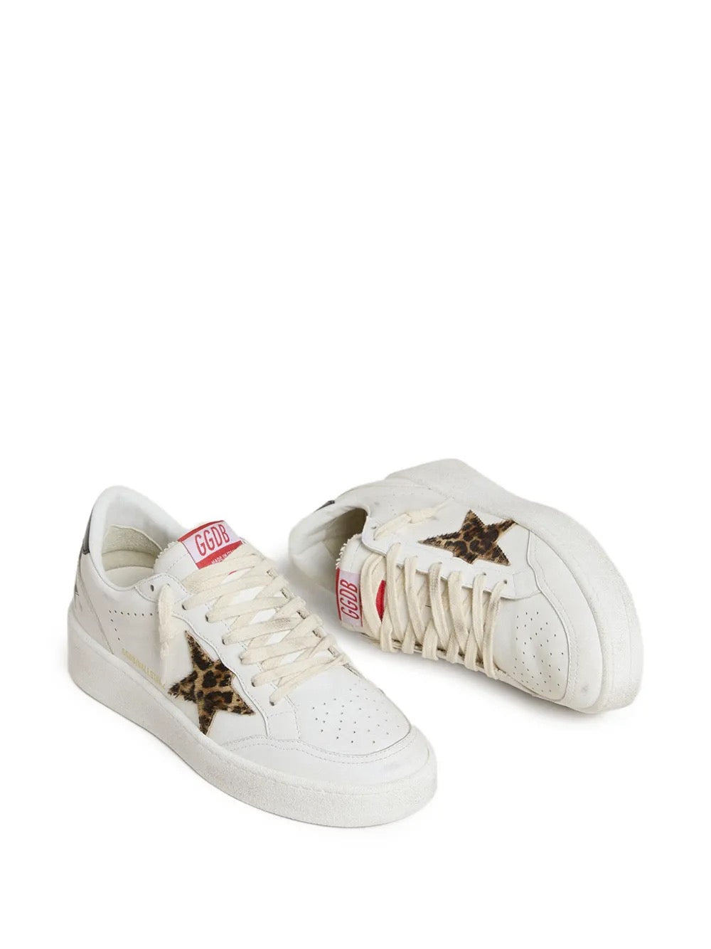 Golden Goose Ball Star leather sneakers, top view — The Quiet Edition