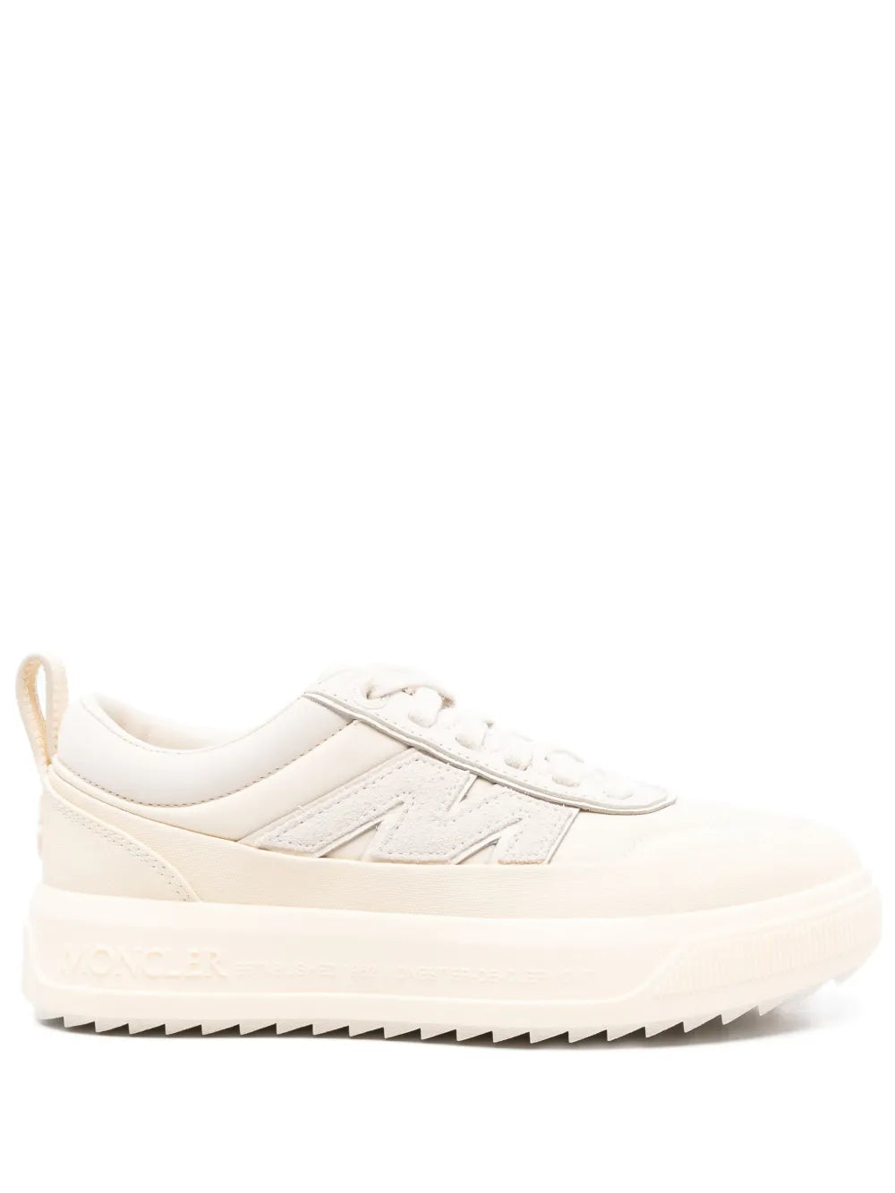 Moncler Altive Sneakers in Light Beige, front — The Quiet Edition