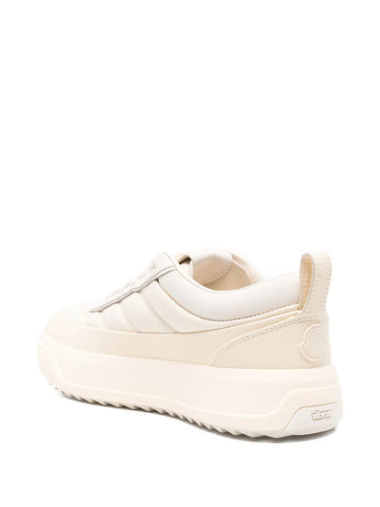 Moncler Altive Sneakers in Light Beige, side — The Quiet Edition