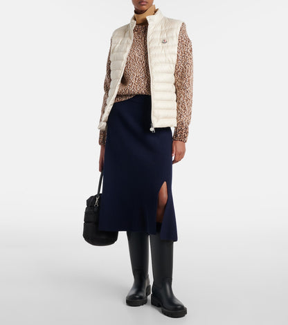 Moncler Igens Down Vest, worn full-length view | The Quiet Edition