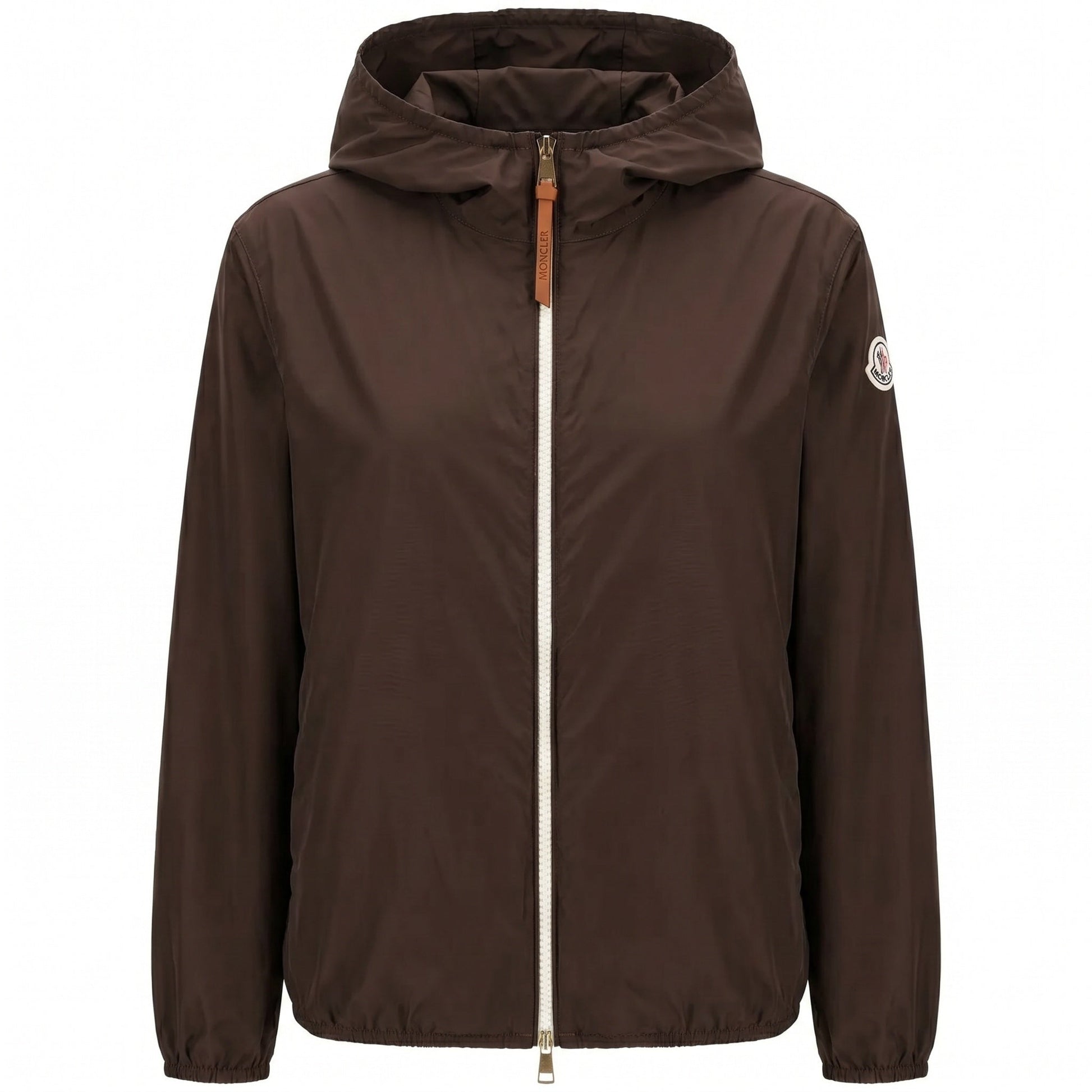 Moncler Women's Brown Fegeos Blouson Jacket in Brown, back product — The Quiet Edition