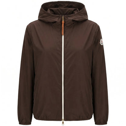 Moncler Women's Brown Fegeos Blouson Jacket in Brown, back product — The Quiet Edition