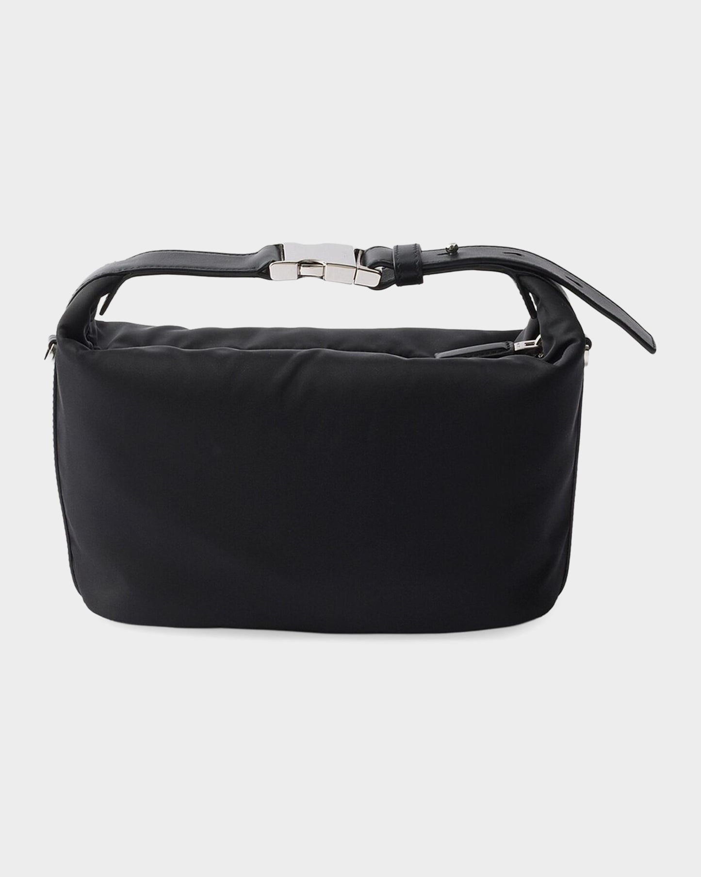 Prada Chérie Mini Re-Nylon Bag in Silver Hardware, interior — The Quiet Edition