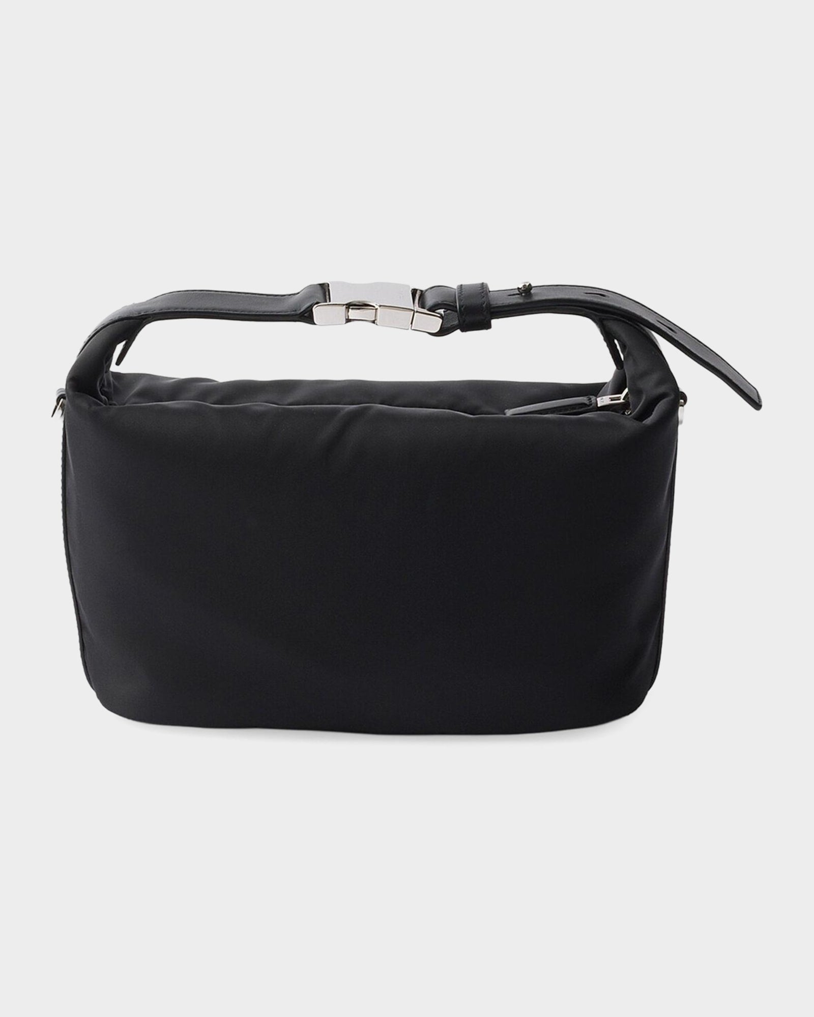 Prada Chérie Mini Re-Nylon Bag in Silver Hardware, interior — The Quiet Edition