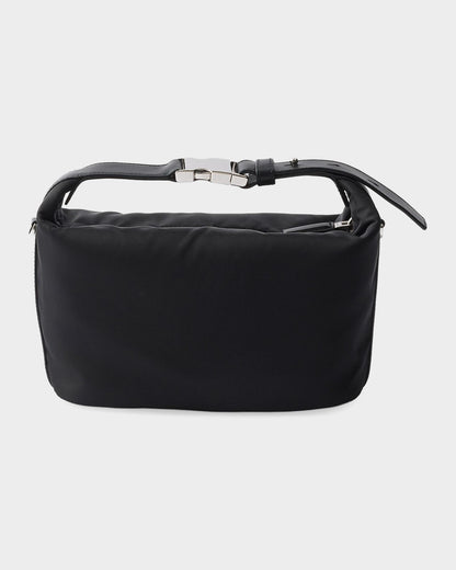 Prada Chérie Mini Re-Nylon Bag in Silver Hardware, interior — The Quiet Edition