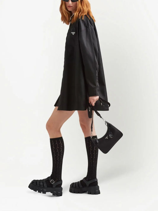 Prada Re-Edition 2005 Re-Nylon Bag in Black, back — The Quiet Edition