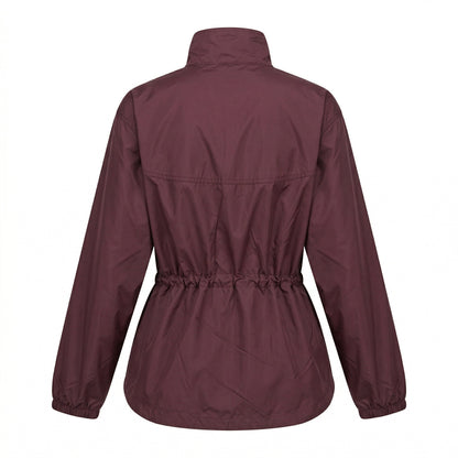 Prada Re-Nylon blouson jacket in burgundy, back view — The Quiet Edition