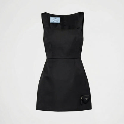 Prada Re-Nylon mini dress, front view — The Quiet Edition