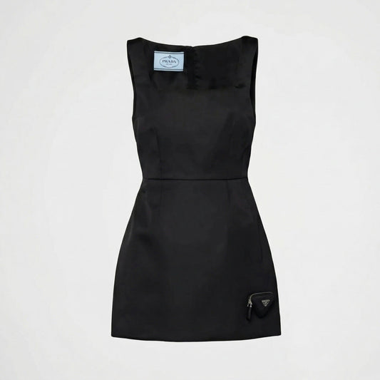 Prada Re-Nylon mini dress, front view — The Quiet Edition