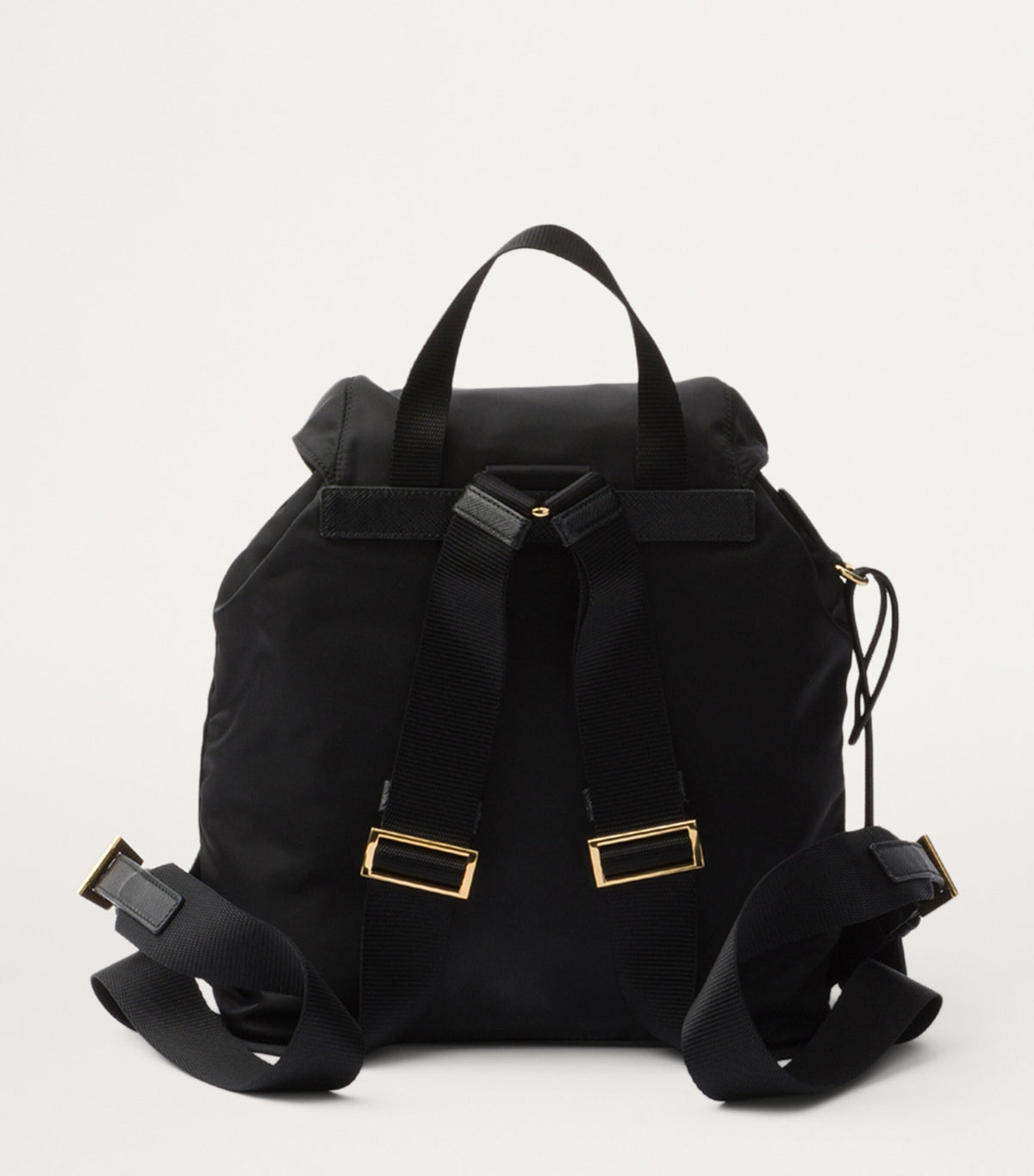 Prada Small Re-Edition 1978 Backpack in Black, side — The Quiet Edition