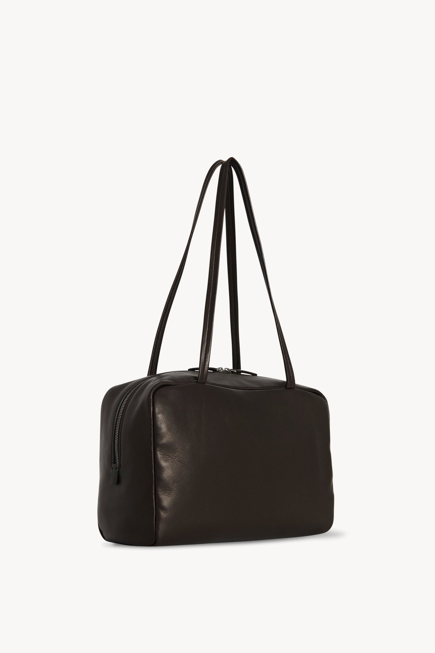 The Row Astra Bowling Bag in Dark Brown, back — The Quiet Edition