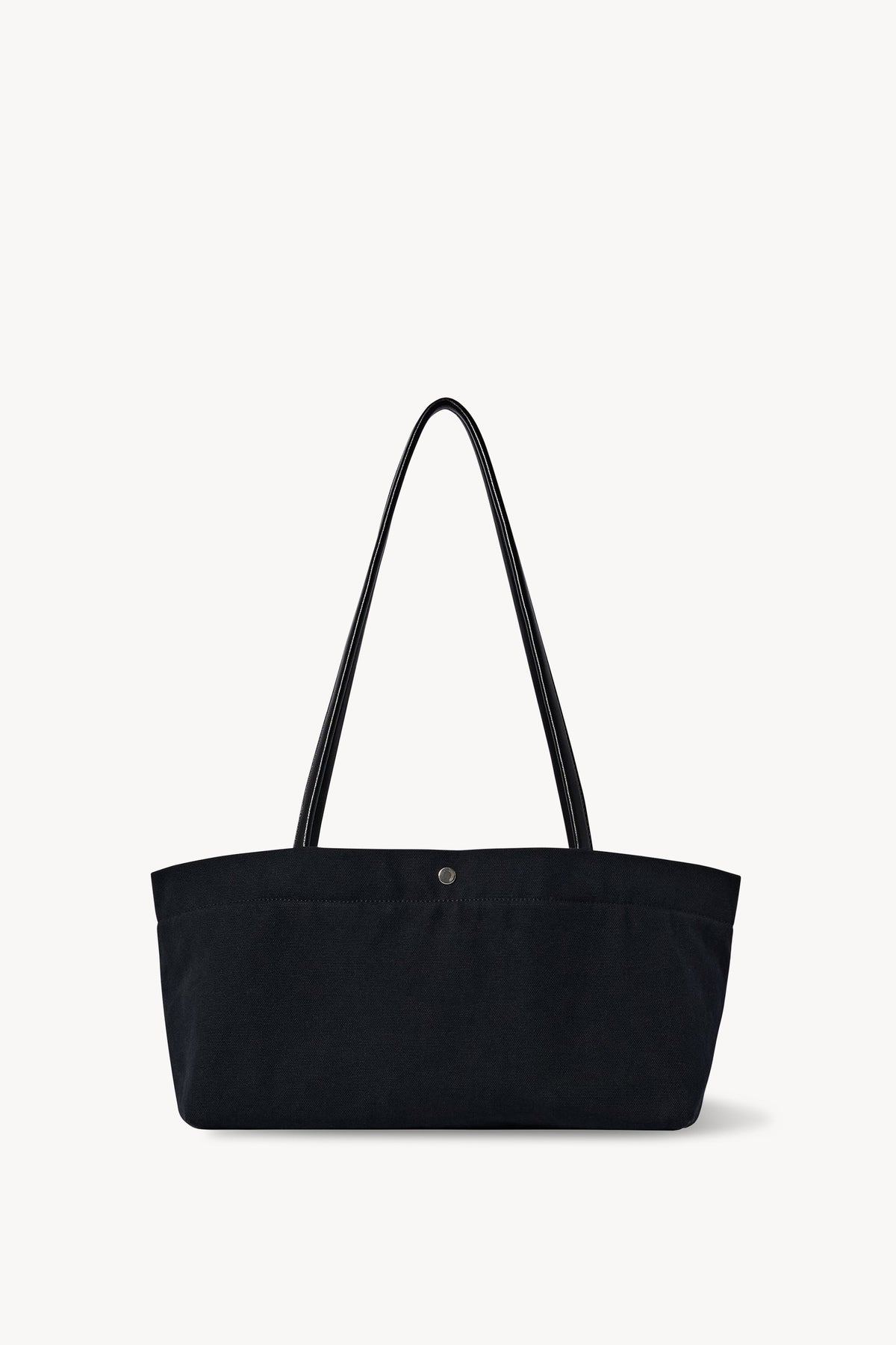The Row Idaho Shoulder Bag in Black, front view — The Quiet Edition