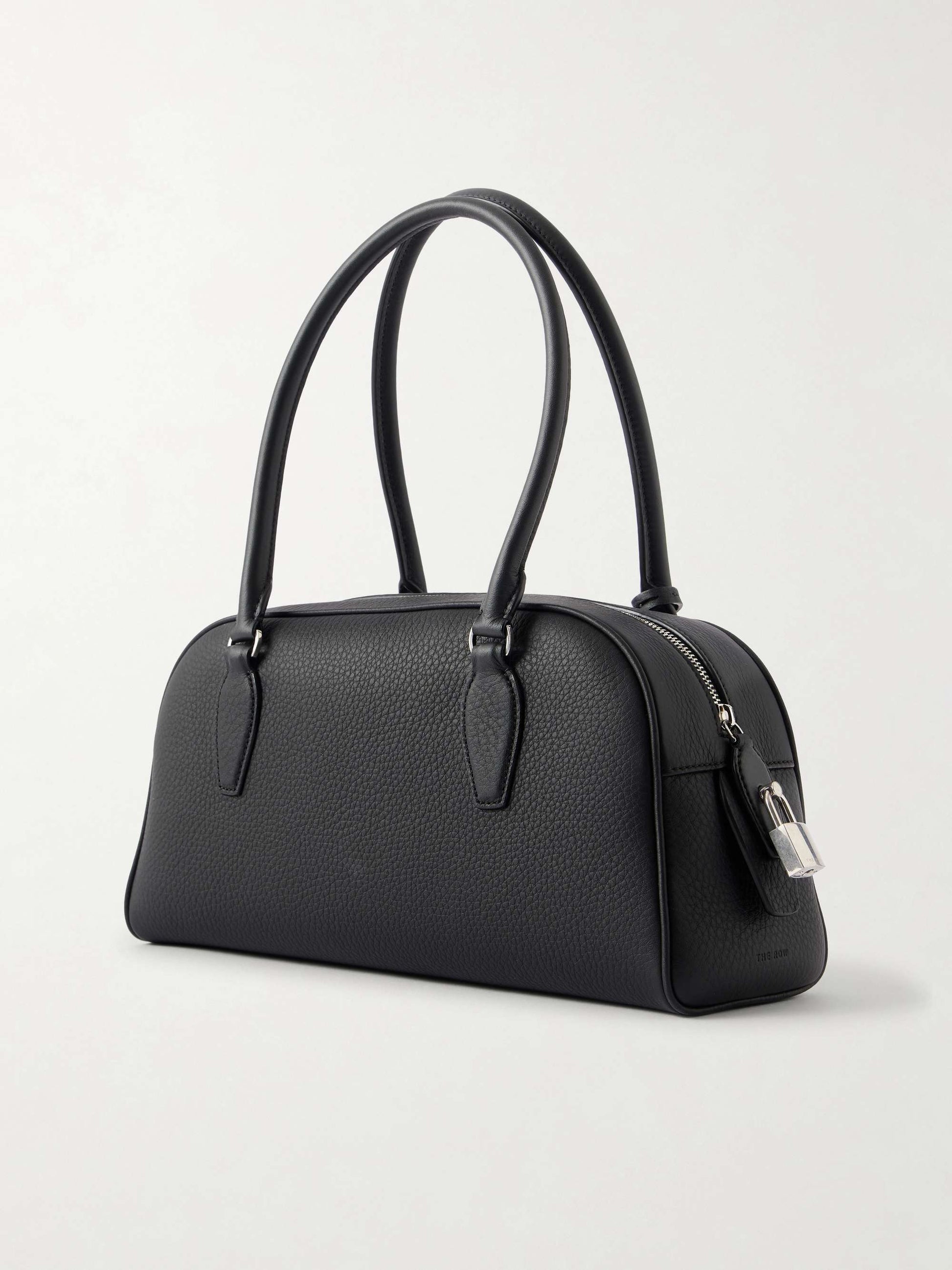 The Row Small E/W India Bag in Black, back view | The Quiet Edition