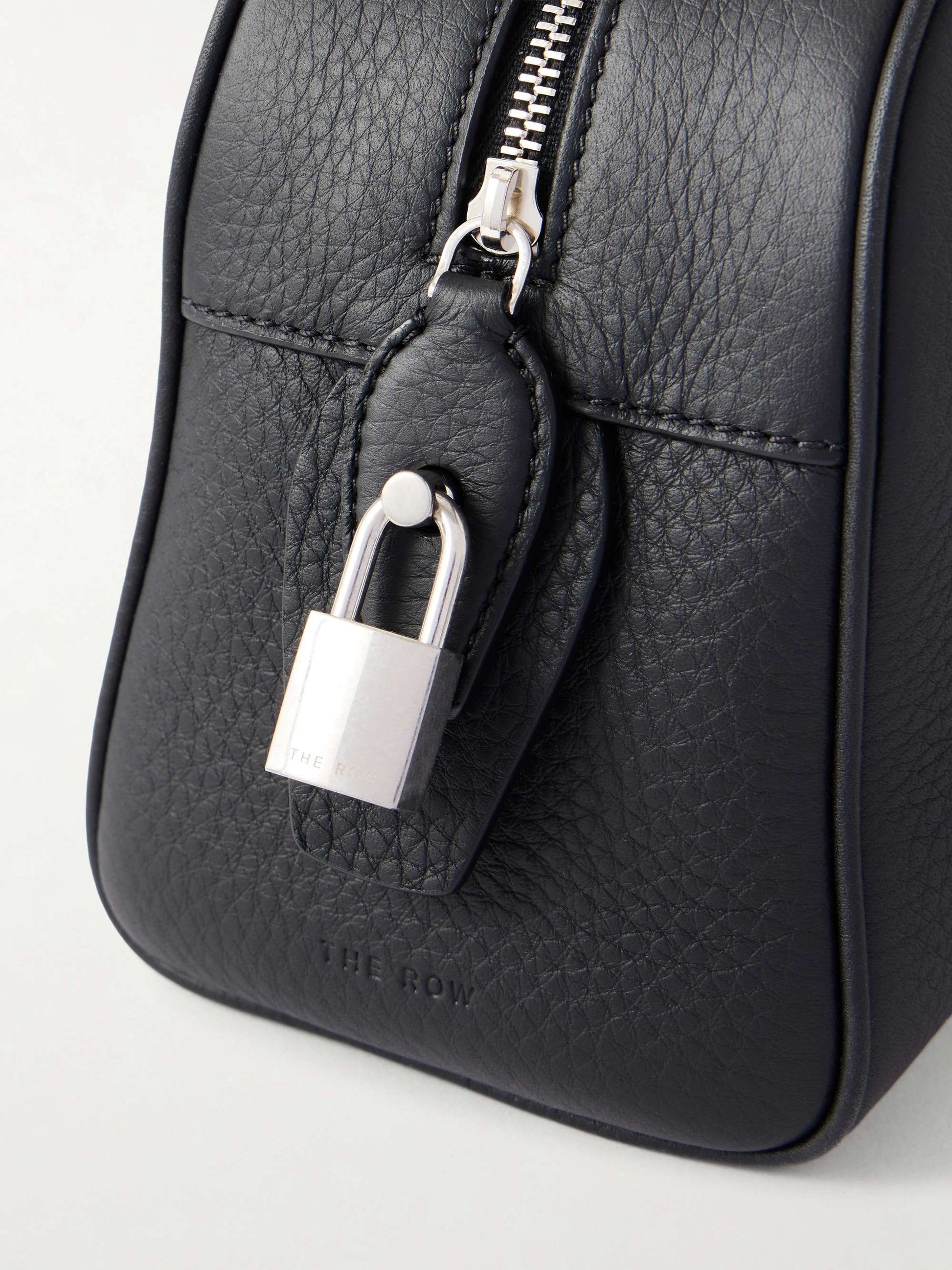 The Row Small E/W India Bag in Black, detail view | The Quiet Edition