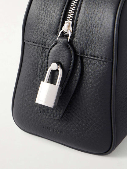 The Row Small E/W India Bag in Black, detail view | The Quiet Edition