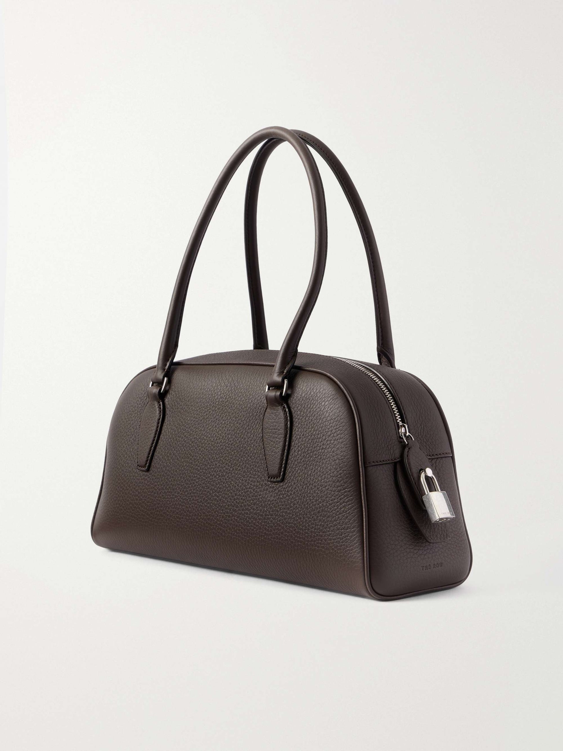 The Row Small E/W India Bag in Dark Brown, back view | The Quiet Edition