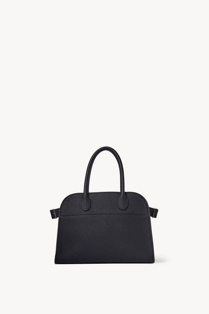 The Row Soft Margaux 10 Bag in Black, front view — The Quiet Edition