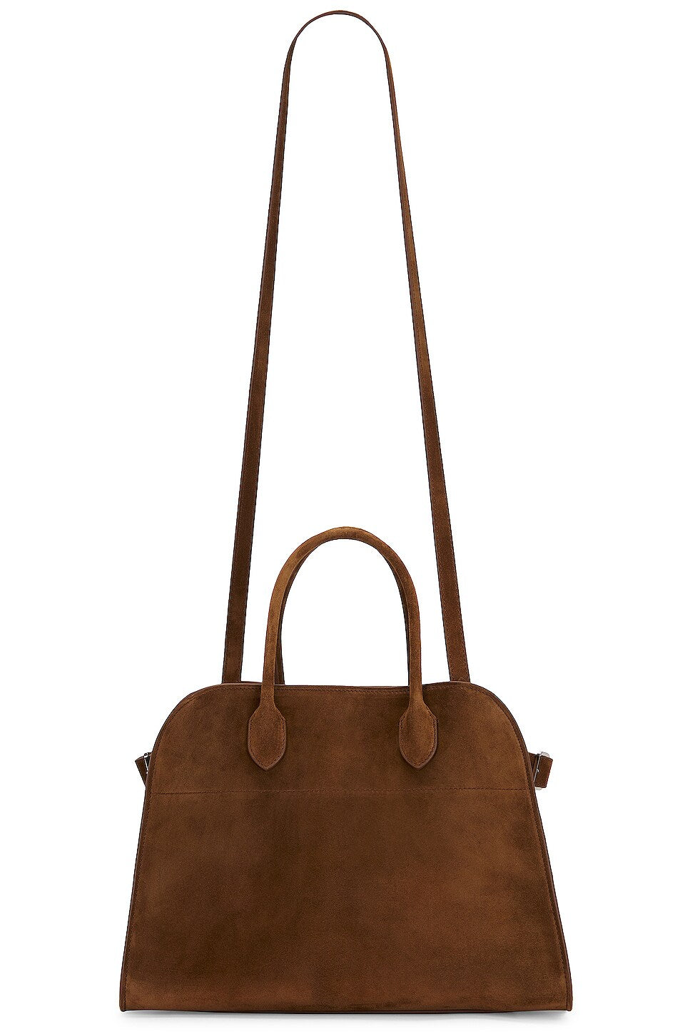 The Row Soft Margaux 12 Bag in Desert, interior — The Quiet Edition