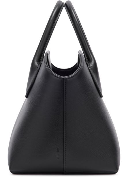 The Row Terrasse Bauletto Leather Bag in Black, back — The Quiet Edition