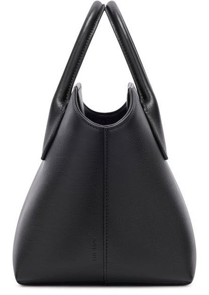 The Row Terrasse Bauletto Leather Bag in Black, back — The Quiet Edition