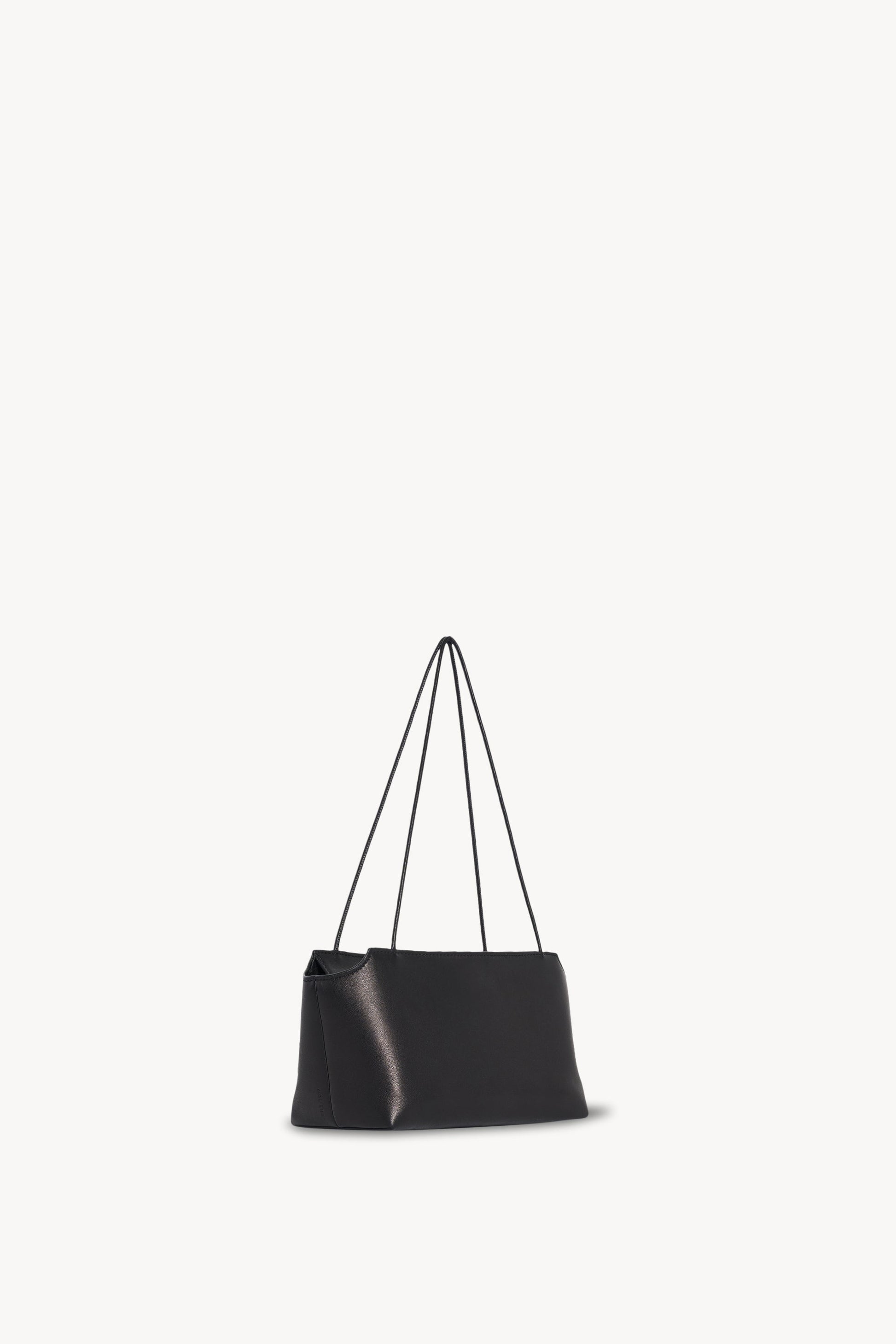 The Row Terrasse Leather To-Go Bag in Black, back — The Quiet Edition
