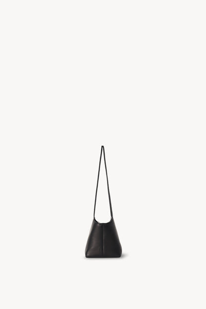 The Row Terrasse Leather To-Go Bag in Black, detail — The Quiet Edition