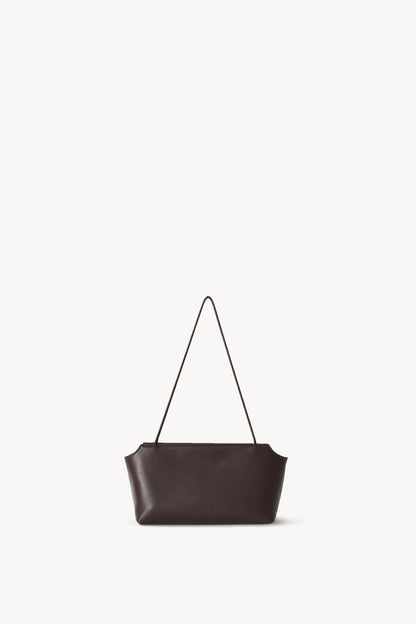 The Row Terrasse Leather To-Go Bag in Brown, front — The Quiet Edition