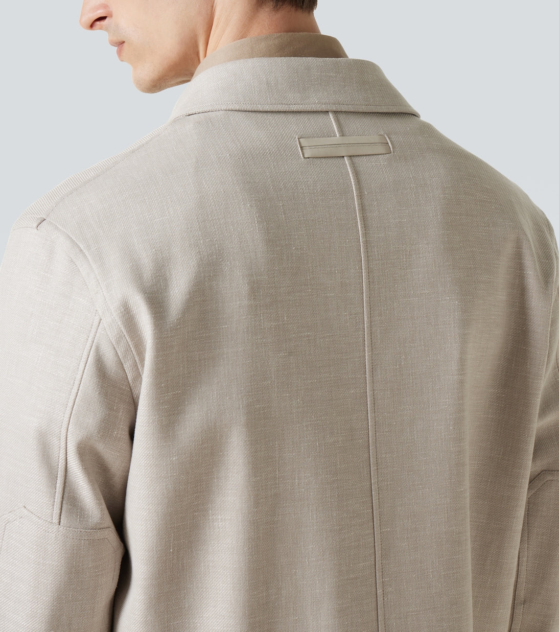 Zegna Linen Wool and Silk-Blend Overshirt in Brown, extra — The Quiet Edition