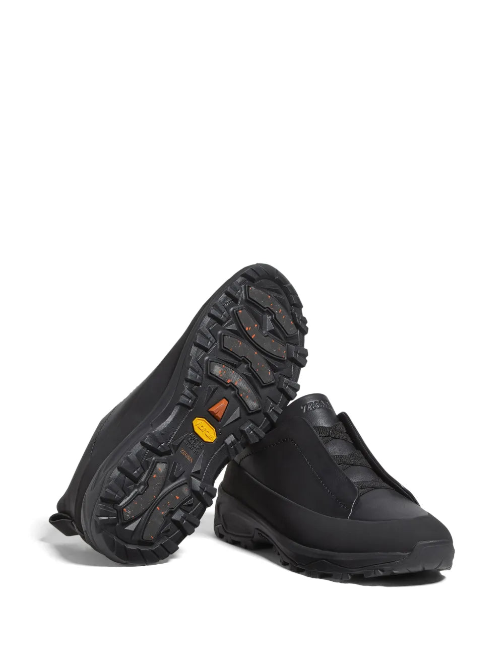 Zegna Triple Stitch Monte Leather Sneakers, sole view | The Quiet Edition