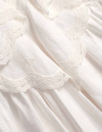 Zimmermann Sundance Lace Bodice Dress in Ivory, interior — The Quiet Edition